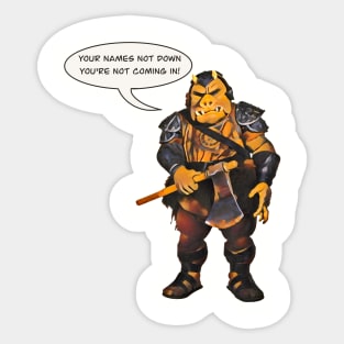 Doorman Sticker